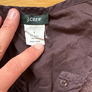 J. Crew Deep purple Sleeveless Top